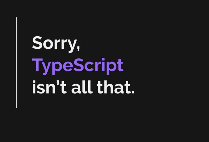 Пожалуйста, отложите TypeScript ненадолго