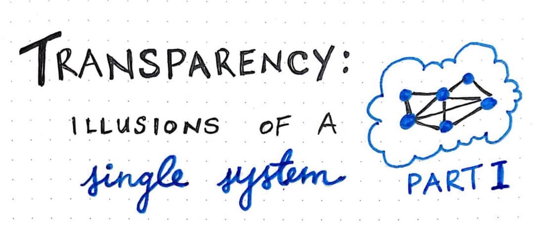 Прозрачность: иллюзия единой системы. Часть 1